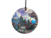 Disney – Cinderella – Dancing in The Starlight – 3.5” Starfire Prints Hanging Glass Print Accessory – Light Catching Hanging Accessory – Ideal for Gifting and Collecting