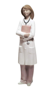NAO Doctor - Female. Porcelain Doctor Figure.