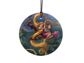 Disney – Tangled – Rapunzel – Tangled Up in Love - 3.5” Starfire Prints Hanging Glass Print Accessory – Light Catching Hanging Accessory – Ideal for Gifting and Collecting