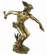 Pacific Giftware Greek God Hermes Bronzed Finish Statue Mercury Luck