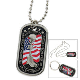 Eagle Crest Fallen Heroes Commemorative Dog Tag,Multi-Color,2" x 1.25"
