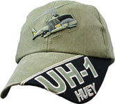 Air Force UH-1 Huey Ball Cap, Adjustable, Green