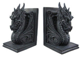 Gothic Dragon Bookends Midieval Book Ends Evil Medieval 8266