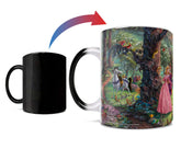 Morphing Mugs Disney - Sleeping Beauty - Dancing in the Forest - Thomas Kinkade - One 11 oz Color Changing Heat Sensitive Ceramic Mug – Image Revealed When HOT Liquid Is Added!