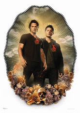 MIGHTYPRINT Supernatural - Sam and Dean Winchester - Saints and Sinners – Durable 17” x 24" Wall Art – NOT Made of Paper – Officially Licensed Collectible