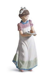 LLADRÓ Happy Birthday Girl Figurine. Porcelain Birthday Figure.