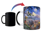 Morphing Mugs Disney - Pinocchio - Wishes Upon A Star - Thomas Kinkade - One 11 oz Color Changing Heat Sensitive Ceramic Mug – Image Revealed When HOT Liquid Is Added!
