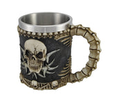 1 X Gothic Tribal Skull Tankard Coffee Mug Cup Creepy
