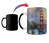 Morphing Mugs Thomas Kinkade - London - England United Kingdom - One 11 oz Color Changing Heat Sensitive Ceramic Mug – Image Revealed When HOT Liquid Is Added!