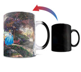 Morphing Mugs Disney - Cinderella - Wishes Upon a Dream - Thomas Kinkade - One 11 oz Color Changing Heat Sensitive Ceramic Mug – Image Revealed When HOT Liquid Is Added!