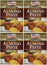 Solo Almond Paste, 8-Ounce Packages (Pack of 4)