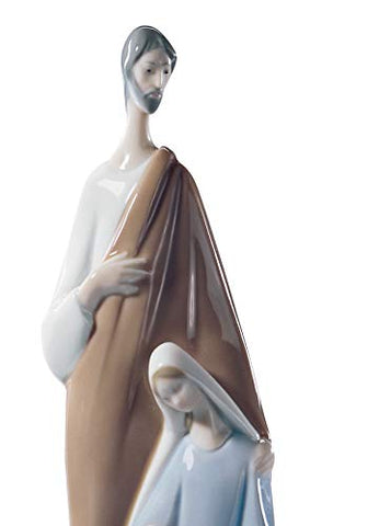 LLADRÓ Nativity Figurine. Porcelain The Holy Family Figure.