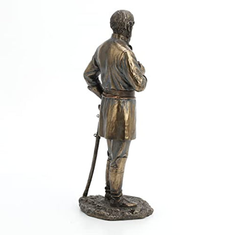 Veronese Design 11 1/4" Tall Robert E Lee Standing Cold Cast Resin Sculpture Antique Bronze Finish Statue Civil War Gift