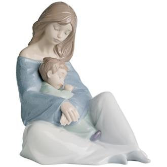 Lladro Nao Collectible Porcelain Figurine: The Greatest Bond - 7 1/4" Tall - Mother and Child