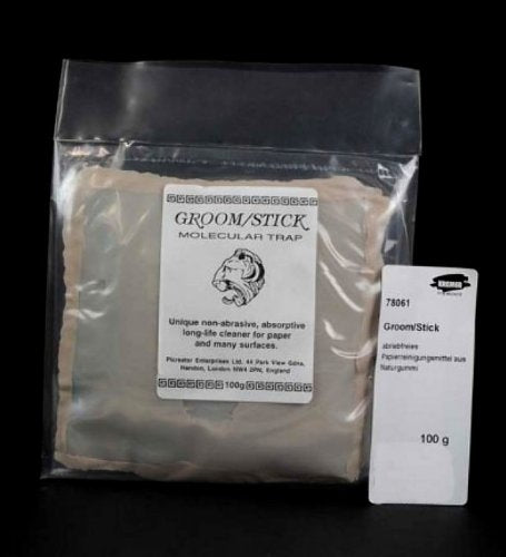 Groom/Stick Archival Natural Rubber Knead Cleaner Molecular Trap 100 Grams
