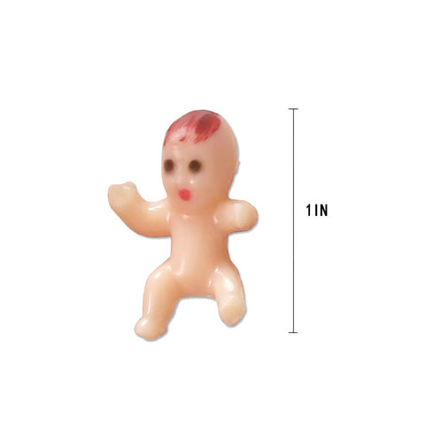 LIDAGO 144 Mini Plastic Babies for Baby Shower Ice Cube Game / Party Favor King Cake