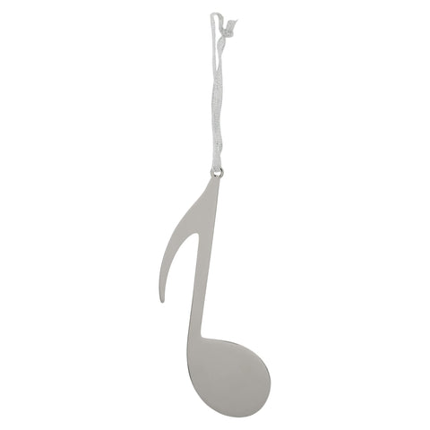 Broadway Gifts 4.7" Silver Brass 8th Note Ornament Decoration