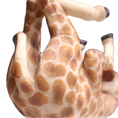 DWK "Tall Drink Giraffe Decorative Table Top Wine Bottle Holder | Home Bar Decor | Wine Accessories for a Wine Bar | Kitchen Organization | Great Gifts for Her - 13.5"