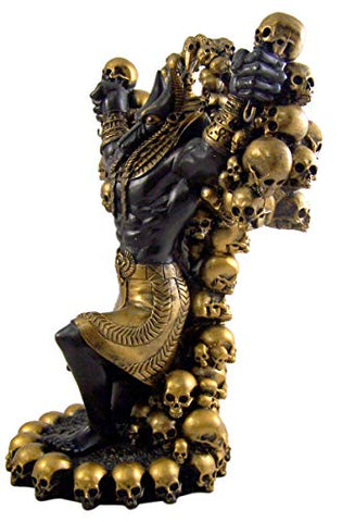 Pacific Giftware Ancient Egyptian God Anubis of Underworld by Ankh Altar Guardian of Scales The Heart Against Ostrich Feather Figurine Statue