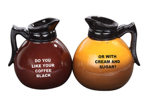 Attractives Magnetic Ceramic Salt Pepper Shakers Coffee Pots (multi-colored, 1)