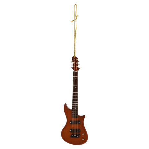 Broadway Gifts Brown Wood Electric Guitar Ornament Decoration