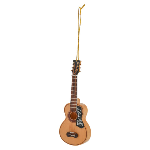 Broadway Gifts Co Yellow Spanish Guitar 5 inch Wood Hanging Ornament