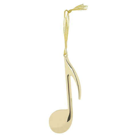 Broadway Gifts 4.7 Inch Gold Brass 8th Note Ornament Decoration