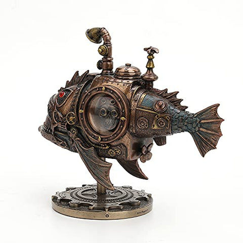 Veronese Design Hand Painted Steampunk Submarine Sci-fi Fantasy Statue