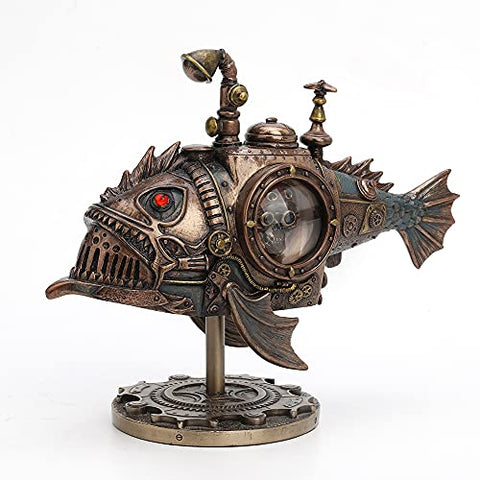 Veronese Design Hand Painted Steampunk Submarine Sci-fi Fantasy Statue