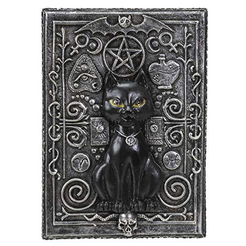 Pacific Giftware Fortune Telling Black Cat Reader Design Sculptural Tarot Box Jewelry Trinket Keepsake Fengshui Lucky Talisman Home Accent Decor 5.25" L