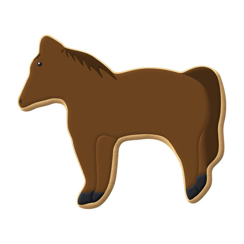 Horse Cookie Cutter - Made in the USA – Foose Cookie Cutters Tin Plated Steel Horse Cookie Mold (1.75 Inch)