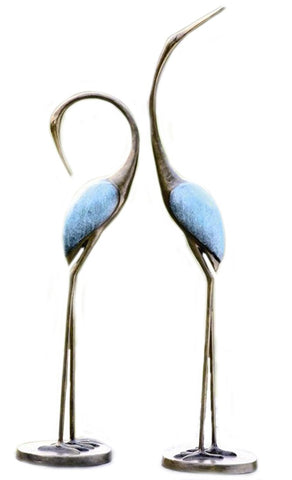 Anecdotal Aardvark Stylized Garden Crane Pair