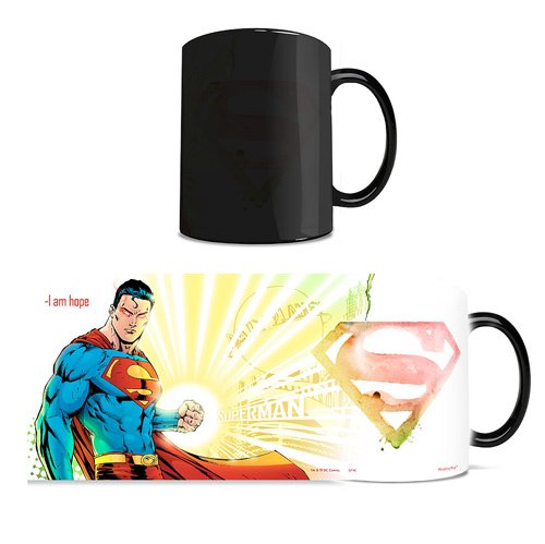 Morphing Mugs DC Comics Justice League (Superman) Ceramic Mug, Black