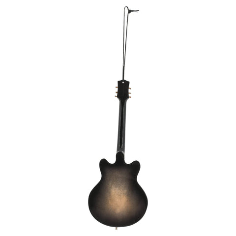 Broadway Gifts 5.5" Black Wood Hollow Boby Electric Guitar Ornament Decoration