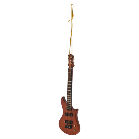 Broadway Gifts Brown Wood Electric Guitar Ornament Decoration