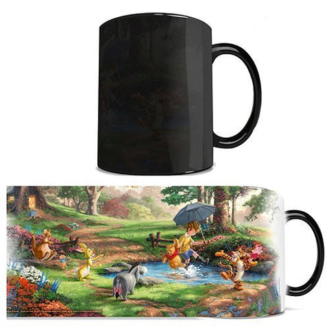 Morphing Mugs Disney - Winnie the Pooh - Eeyore Rabbit Piglet Tigger - Thomas Kinkade - One 11 oz Color Changing Heat Sensitive Ceramic Mug – Image Revealed When HOT Liquid Is Added!