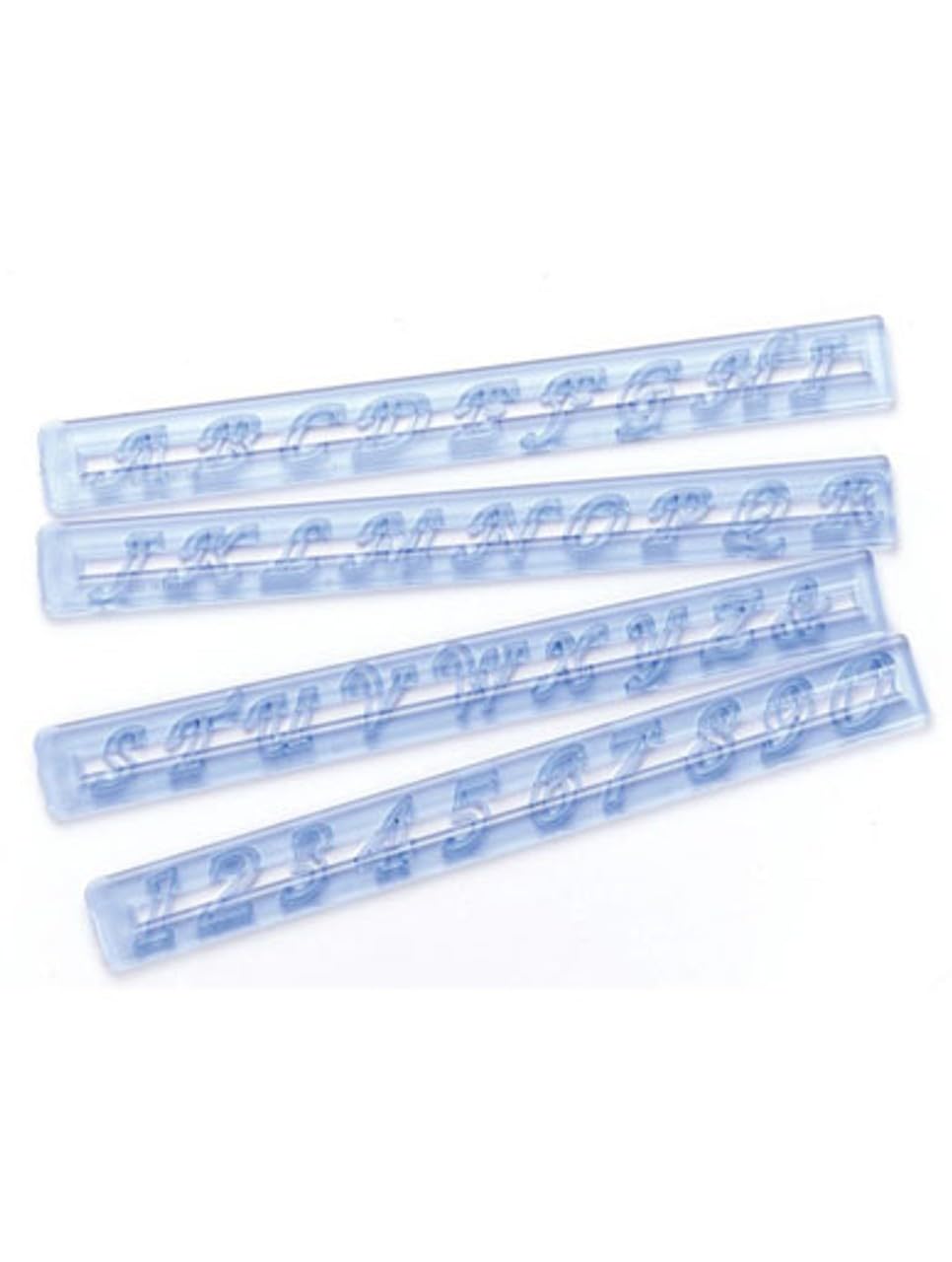 FMM Upper Case Script Alphabet & Number Tappit Cutters Set