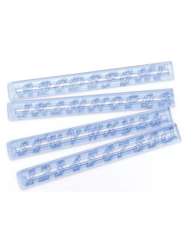 FMM Upper Case Script Alphabet & Number Tappit Cutters Set