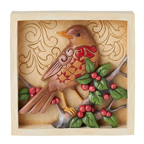 Enesco Jim Shore Heartwood Creek Robin Decorative Plaque