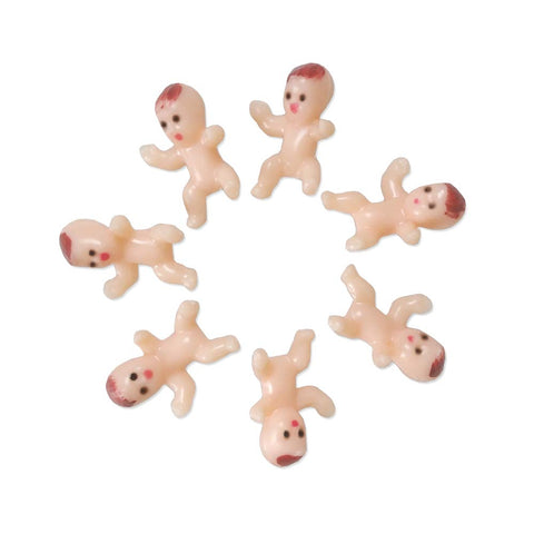 LIDAGO 144 Mini Plastic Babies for Baby Shower Ice Cube Game / Party Favor King Cake