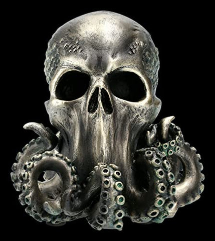 Pacific Giftware Cthulhu Skull Collectible Figurine Antique Bronze Finish 6 Inch Tall
