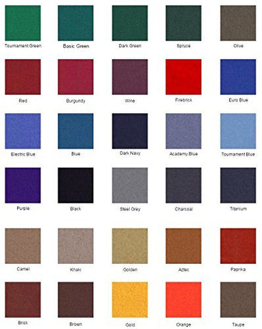 8' Charcoal ProLine Classic 303 Billiard Pool Table Cloth Felt