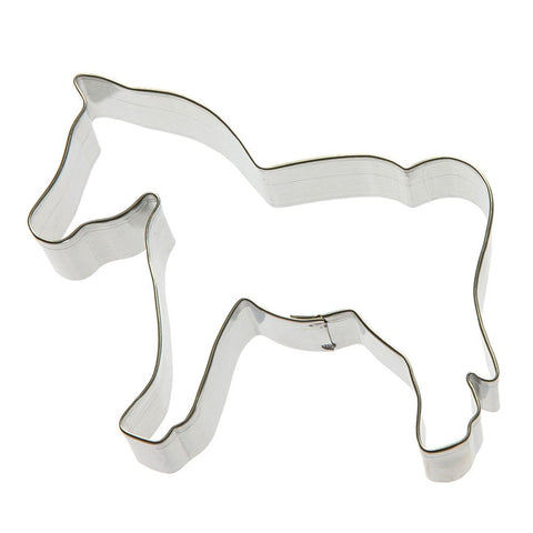 Horse Cookie Cutter - Made in the USA – Foose Cookie Cutters Tin Plated Steel Horse Cookie Mold (1.75 Inch)
