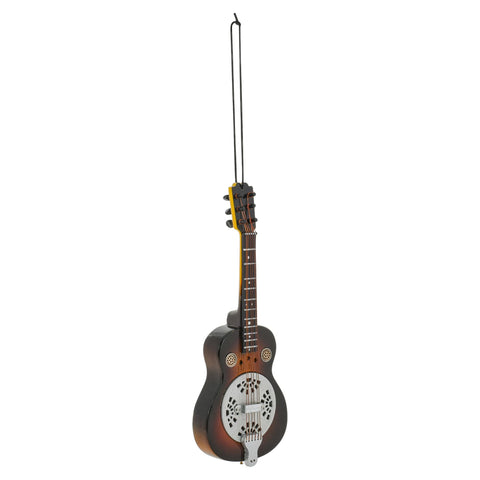 Broadway Gifts 5.5" Brown Wood Spider Resonator Guitar Ornament Decoration