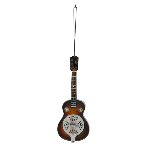 Broadway Gifts 5.5" Brown Wood Spider Resonator Guitar Ornament Decoration