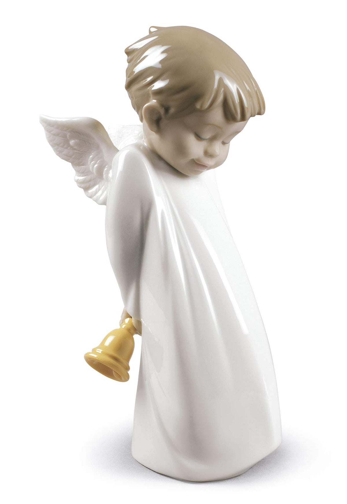 NAO Shy Little Angel. Porcelain Little Angel Figure.