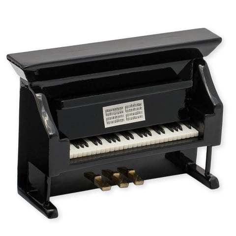 Black Upright Piano Miniature Replica Magnet, Size 3 inch