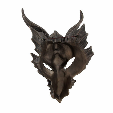 Veronese Design Dragon Head Wall Mask Medieval Decor Bronze Finish
