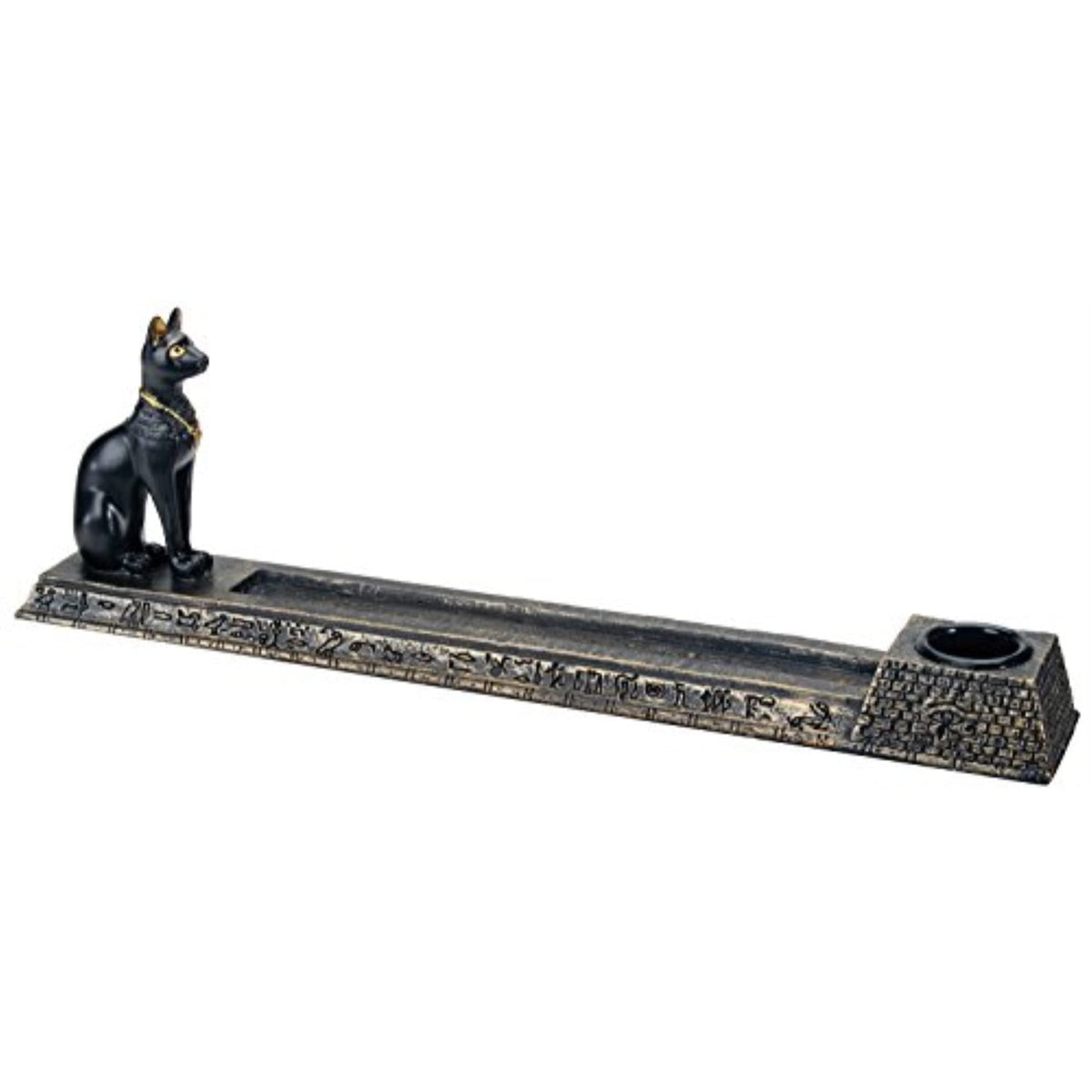 Egyptian Bastet Incense Holder Egypt Cat Aroma Scent Collectible