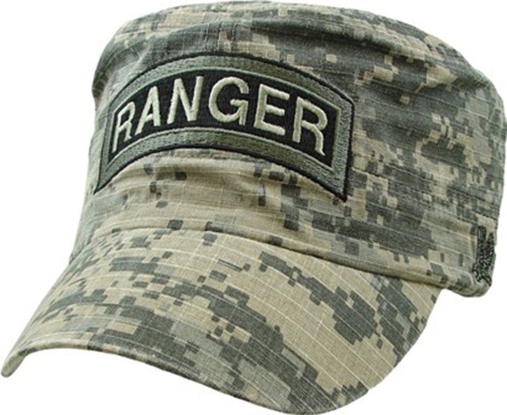 U.S. Army Ranger Flat Top Cap,Digital Camo,Adjustable